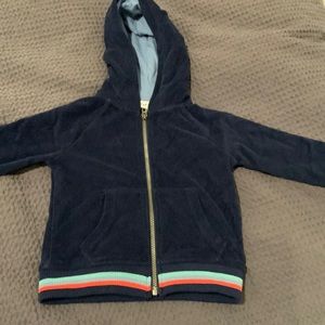 Splendid terry cloth zip up hoodie